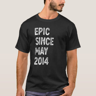 8 Years Old Epic Since May 2014 8th Birthday Boys T-Shirt