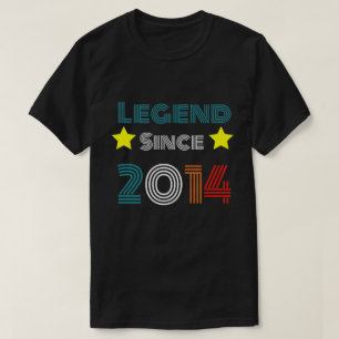 8 Years Old Legend Since 2014 8th Birthday T-Shirt