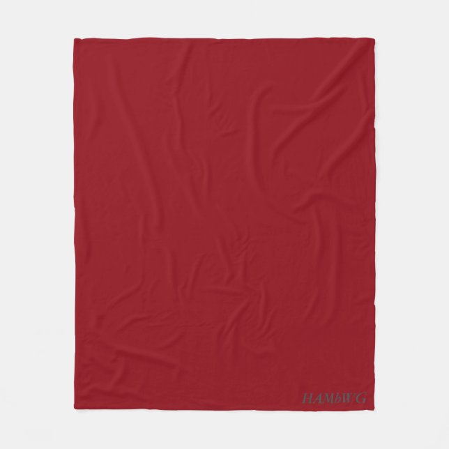 8a000e deep red- HAMbWG Fleece Blanket, Medium Blanket (Front)