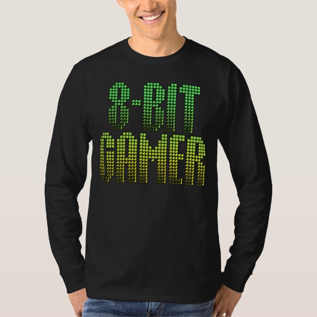 8bit Gamer Classic Video Game shirt (Front)