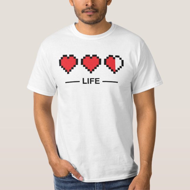 8bit Life bar T-Shirt (Front)