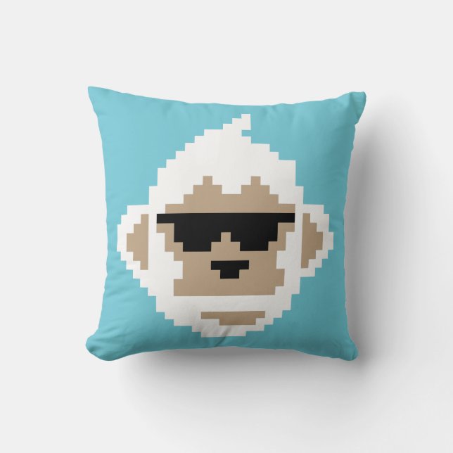 8Bit Monku Cushion (Front)