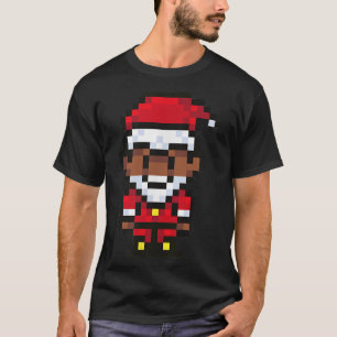 8BIT PIXELATED Santa Claus Piel Christmas Meme  T-Shirt