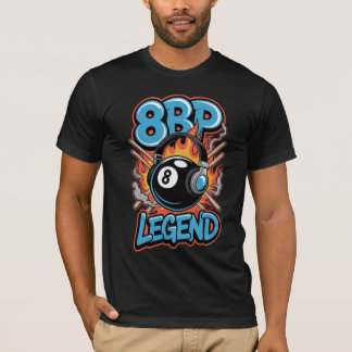 8BP Legend - Eight Ball Fire Graphic T-Shirt