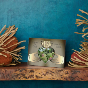 8th,19th Photo Anniversary Claddaugh Plaque