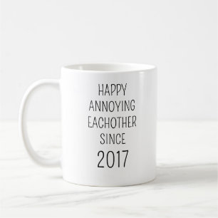 8th Anniversary Mug, 8 Year Wedding Anniversary  Coffee Mug