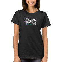 8th Annual Lipedema Triathlon Black T-Shirt