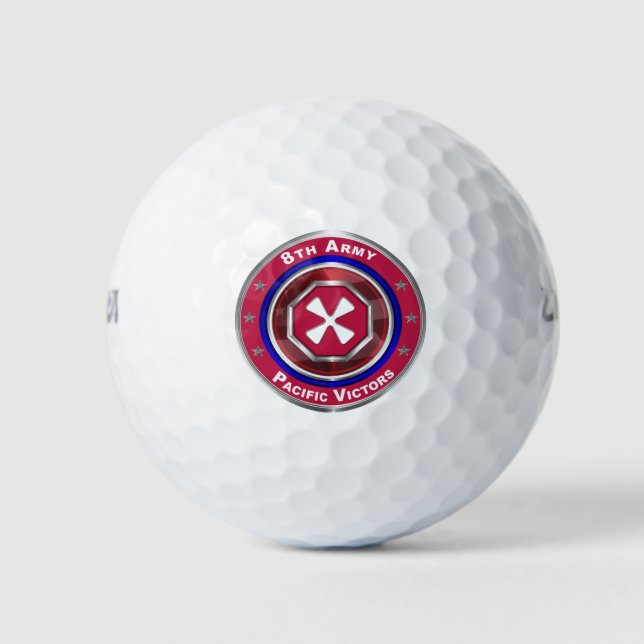 8th Army “Pacific Victors” Golf Balls (Front)