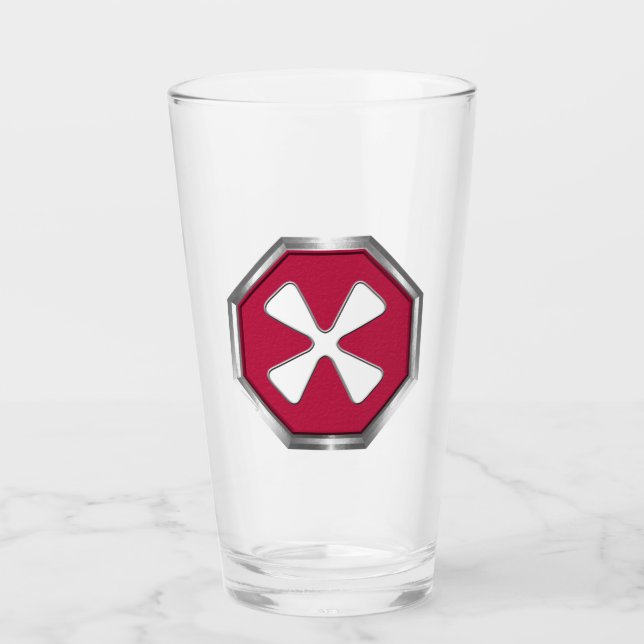 8th Army Patch Glass (Front)