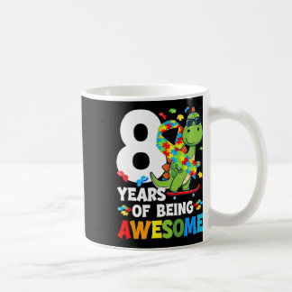 8th Autism Birthday Party Eight Year Old Autistic  Coffee Mug