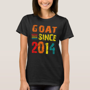8th Birthday 8 Years Old Goat Since 2014 T-Shirt