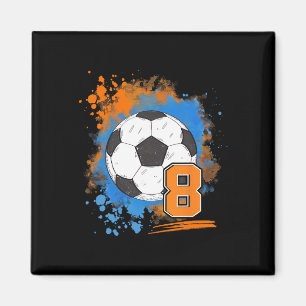 8th Birthday 8 Years Old Soccer Ll Magnet