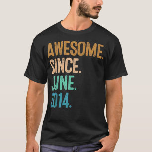 8th birthday Awesome since June 2014 T-Shirt