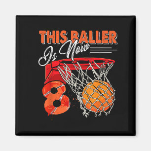 8th Birthday Basball T Shirts Funny 8 Years Old Magnet