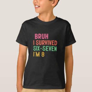 8th Birthday Boy Funny Humour Kids Age Eight T-Shirt