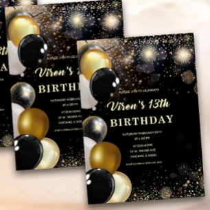 8th Birthday Boy Invitation