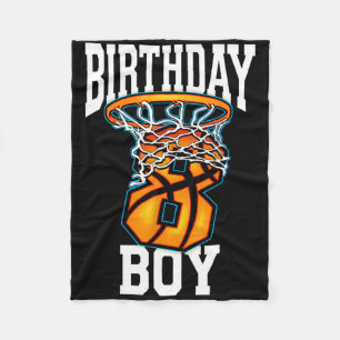 8th Birthday Bysketbyll 8 Years Old Kids Gift 1 Fleece Blanket