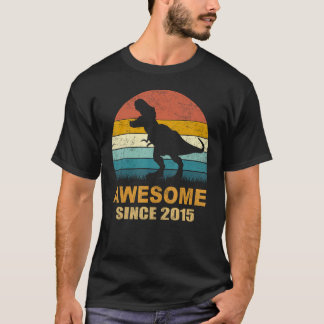 8th Birthday Dinosaur 8 Year Old Boy Awesome Since T-Shirt