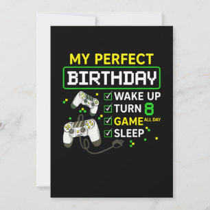 8th Birthday Gaming Boy Birthday gift for gamer Invitation