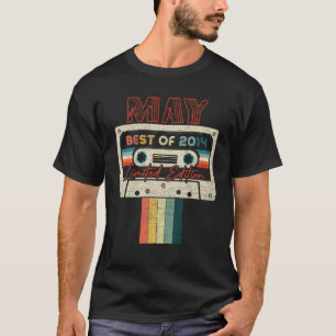 8Th Birthday Gift May Best Of 2014 Cassette Tape T-Shirt