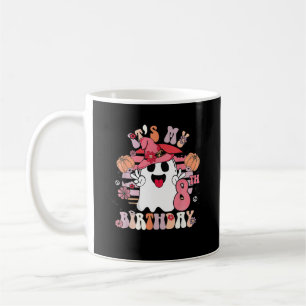 8th Birthday Gifts Spooky Boo Groovy Retro 70s Coffee Mug