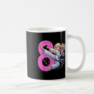 8th Birthday Girl Martial Arts Party Taekwondo Kar Coffee Mug