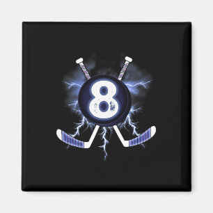 8th Birthday - Ice Hockey 8 years old gift  Magnet