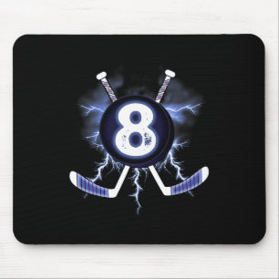 8th Birthday - Ice Hockey 8 years old gift  Mouse Pad