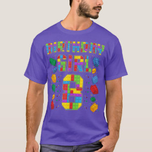 8th Birthday Master Builder 8 Years Old Block Buil T-Shirt