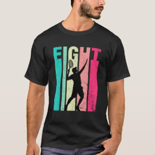 8th Birthday Retro Tennis Boys Girls 8 Years Old E T-Shirt