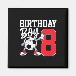 8th Birthday Shirt For Boys Footll Soccer Eight Ye Magnet