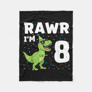 8th Birthday Shirts for Boys 8yr 8 Year Old Fleece Blanket