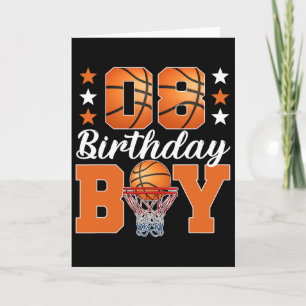 8th Birthday Sketll Boy 8 Years Old Sketll Birthda Card