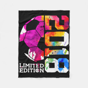 8th Birthday Soccer Limited Edition 2018 Fleece Blanket