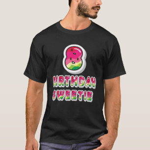 8Th Birthday Sweetie Girl 8 Years Old Watermelon P T-Shirt