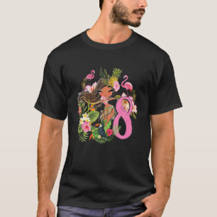 8Th Birthday Tiki Party Summer Hula Hawaiian Luau T-Shirt