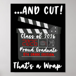 8th Grade 2026 Last Day End Of Middle School Gradu Poster