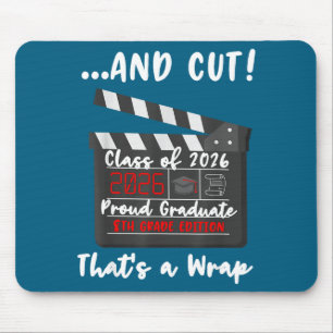 8Th Grade 2026 Last Day Graphic Art Mouse Pad