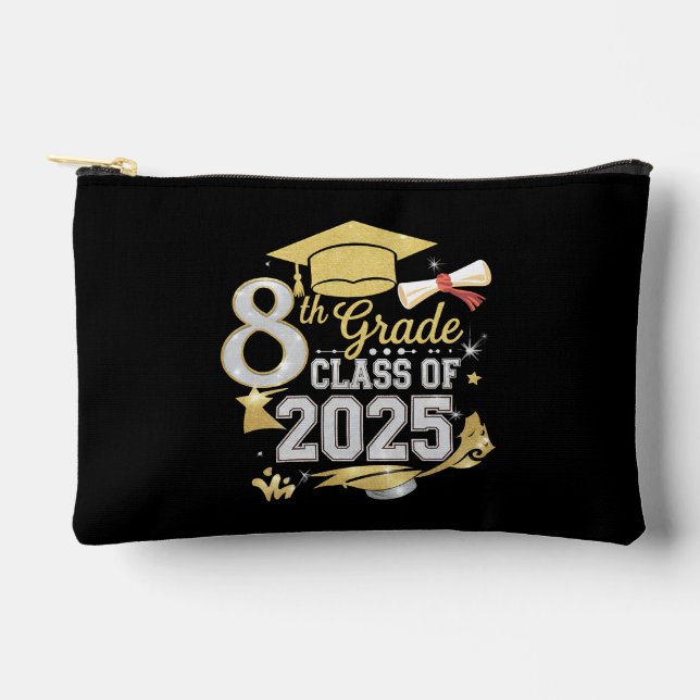 8th Grade Class Of 2025 Graduate Graduation Accessory Pouch (Front)
