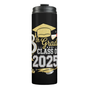 8th Grade Class Of 2025 Graduate Graduation Thermal Tumbler