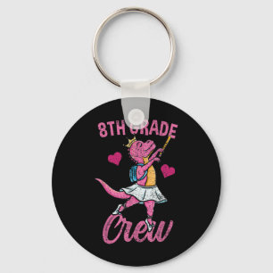 8th Grade Crew Ballet Back To School Girls Vintage Key Ring