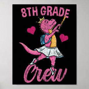 8th Grade Crew Ballet Back To School Girls Vintage Poster