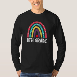 8th Grade Cute Rainbow Kids Teachers Field Day 202 T-Shirt