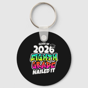 8th grade grad nailed middle school graduation 202 key ring