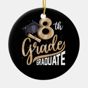 8th Grade Graduate Class 2022 Graduation Senior Ceramic Ornament