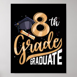 8th grade graduate class 2024 graduation senior poster
