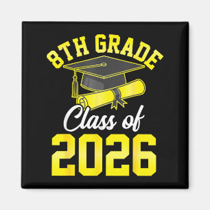 8th grade graduate class of 2026 graduation magnet