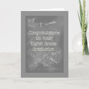 8th Grade Graduation Card Slate