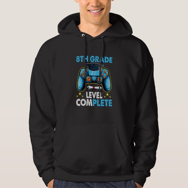 8th Grade Graduation Level Complete Gamer 2023  1 Hoodie (Front)