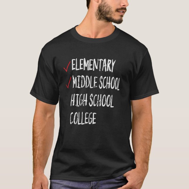 8th Grade Graduation Middle School Graduation T-Shirt (Front)